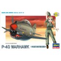 Maquette d'avion en plastique EGG PLANE P-40 WARHAWK