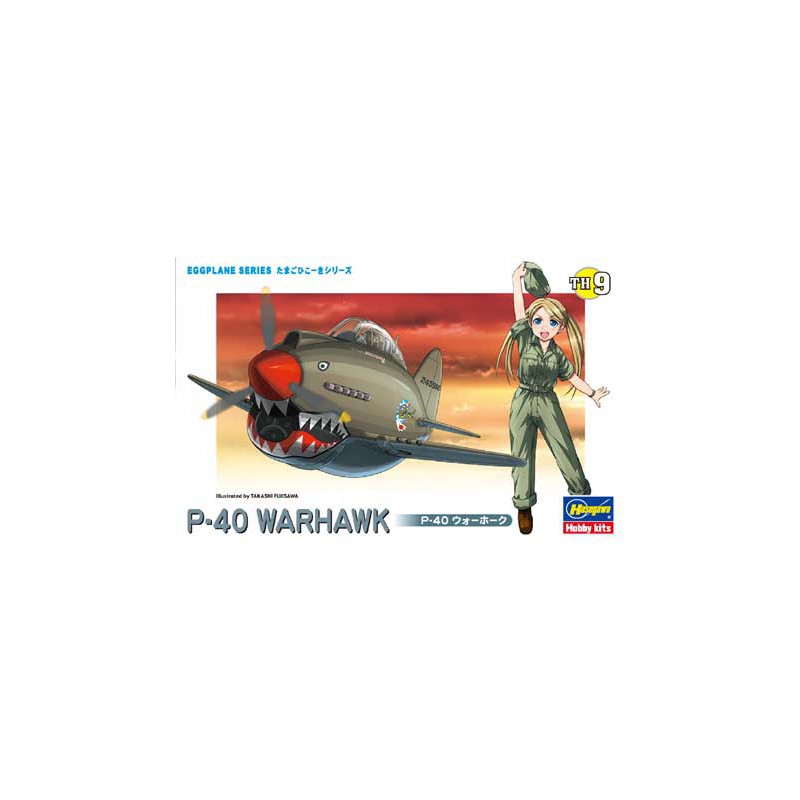 Maquette d'avion en plastique EGG PLANE P-40 WARHAWK