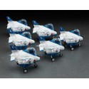 Maquette d'avion en plastique T-4 BLUE IMPULSE EGG PLANE