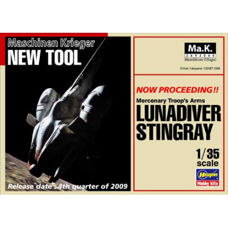 Lunadiver stingray 1/35 plastic science fiction model | Scientific-MHD