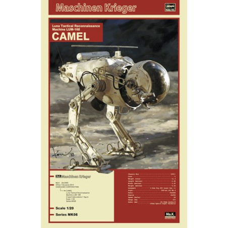 Modèle de science-fiction en plastique LUM-168 CAMEL 1/20