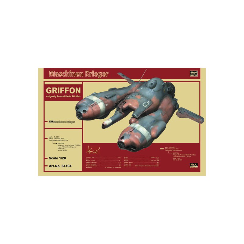 Modèle de science-fiction en plastique Pkf. 85bis GRIFFON 1/20