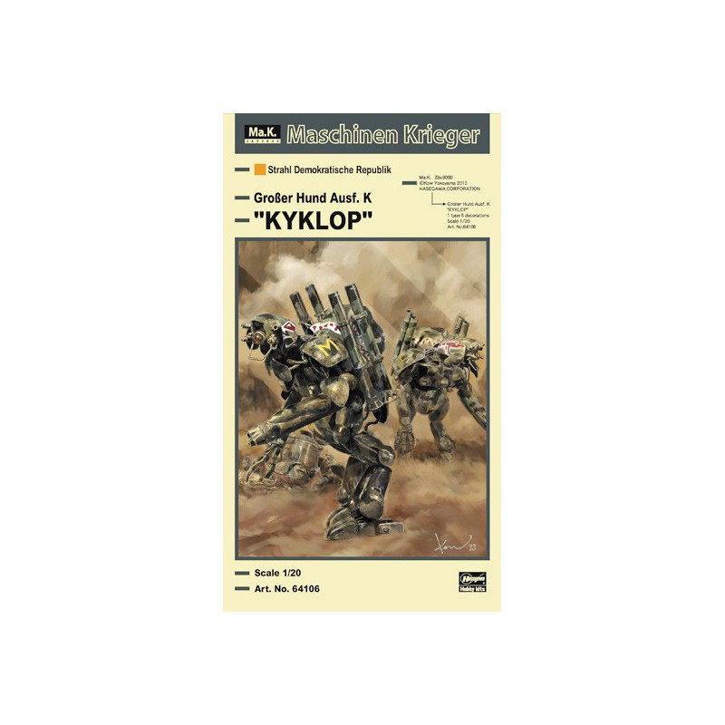 Modèle de science-fiction en plastique KYKLOP GROßER Ausf. K1/20