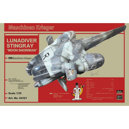 Lunadiver stingray 1/35 plastic science fiction model | Scientific-MHD