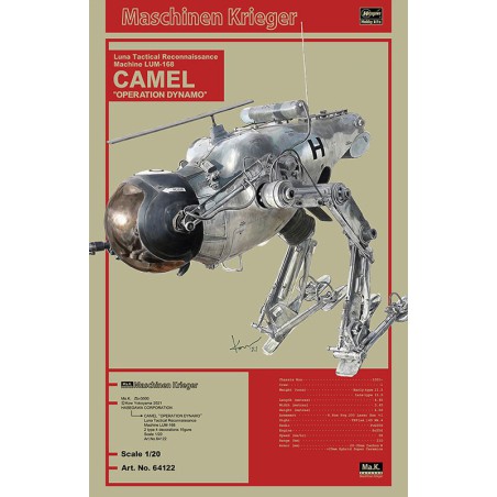 LUM-168 Camel Dynamo 1/20 Plastikfiktionalmodell | Scientific-MHD