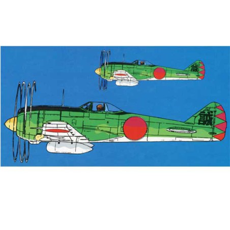 Maquette d'avion en plastique KI44 Shoki 1/48