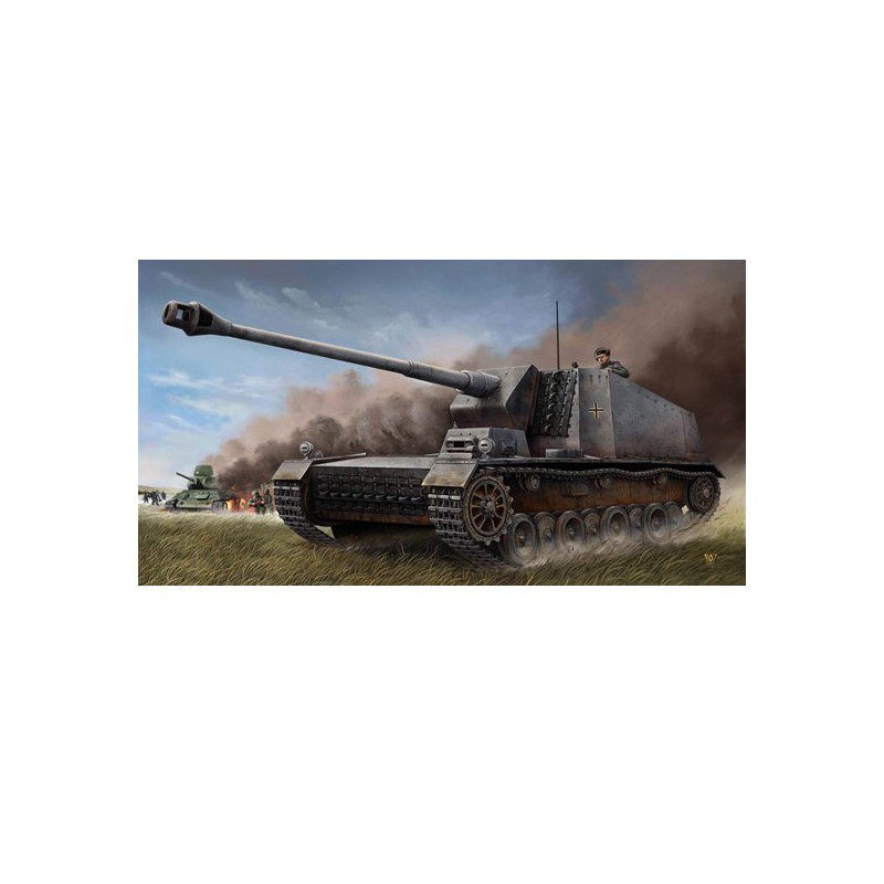 Maquette de Char en plastique GERMAN 12.8CM SELBSTFAHRLAFETTE L/61