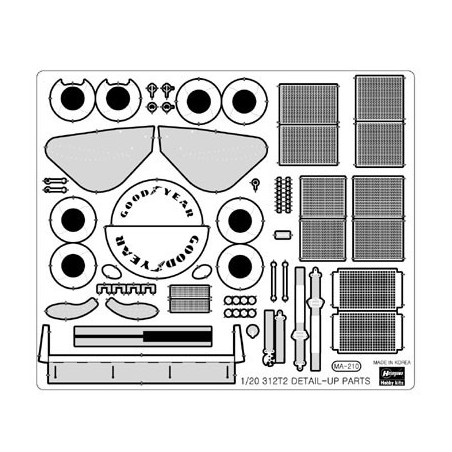 Kunststoffauto -Modell Photodecoupe Ferrari 312t2 | Scientific-MHD