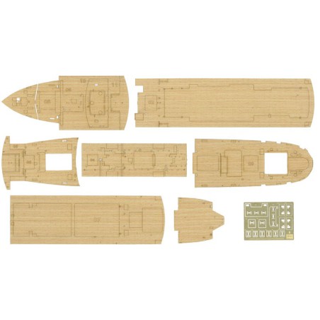 Plastic boat model bridge Immitation Wood for Z28 | Scientific-MHD