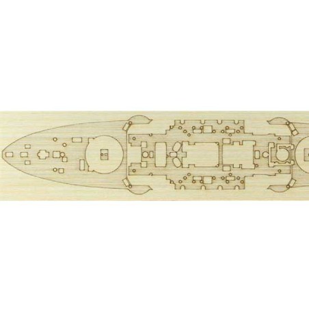 Plastic boat model Im. Mikasa wood 1/700 | Scientific-MHD