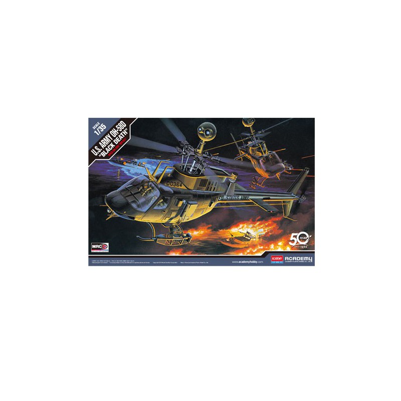 Maquette d'hélicoptère en plastique OH-58D Black Death 1/35