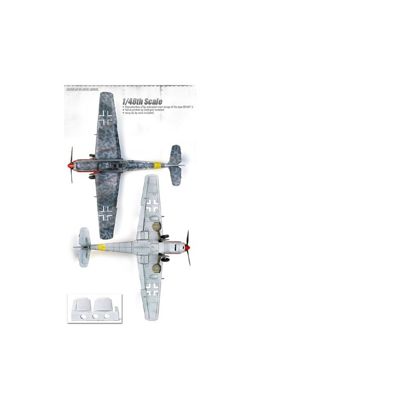 Maquette d'avion en plastique Messerschmitt BF109T-2 1/48