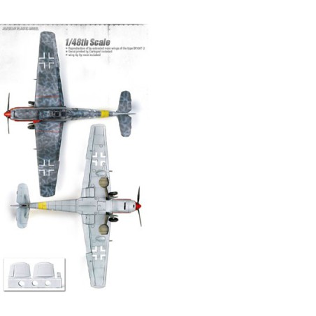 Maquette d'avion en plastique Messerschmitt BF109T-2 1/48