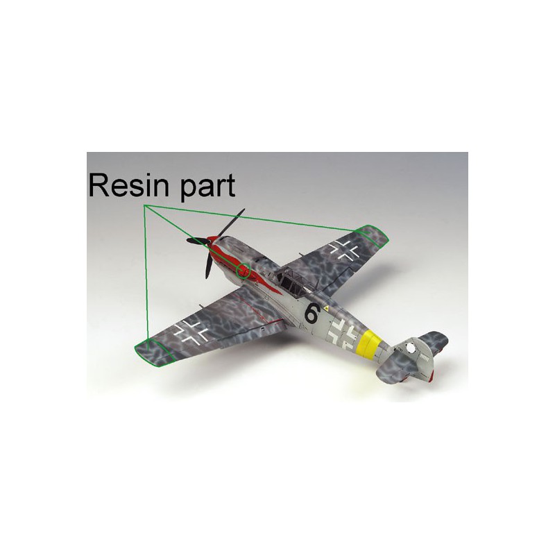 Maquette d'avion en plastique Messerschmitt BF109T-2 1/48