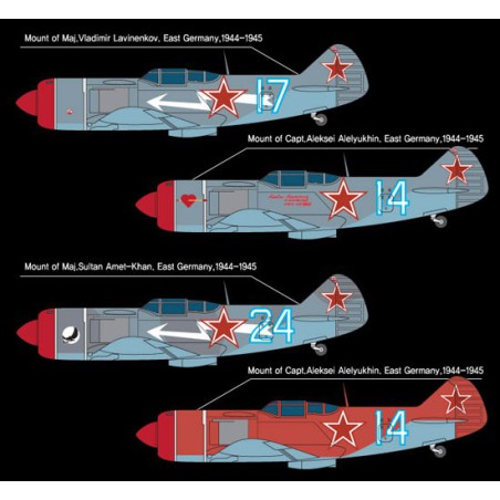 Lavochkin Plastikflugzeug Modell LA-7 Russische Asse 1/72 | Scientific-MHD