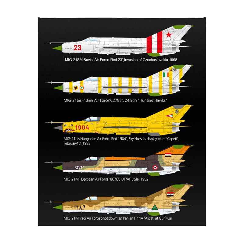 Maquette d'avion en plastique MIG-21MF Soviet AF 1/48