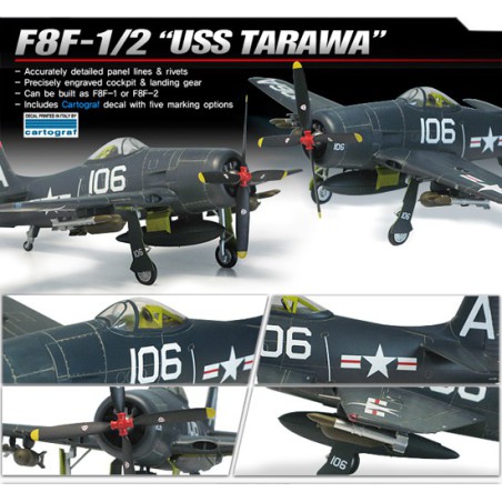 F8F-1 USS Tarawa 1/48 Kunststoffebene Modell | Scientific-MHD