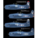 Maquette d'avion en plastique F8F-1 USS TARAWA 1/48