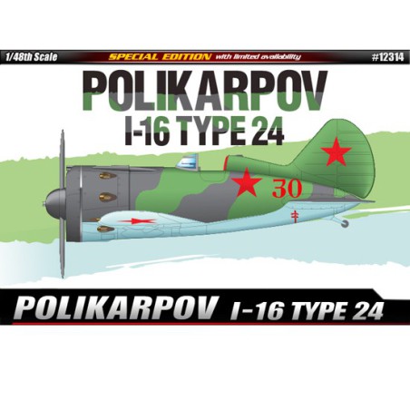 Maquette d'avion en plastique POLIKARPOV I-16 T.24 1/48