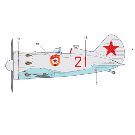 Maquette d'avion en plastique POLIKARPOV I-16 T.24 1/48