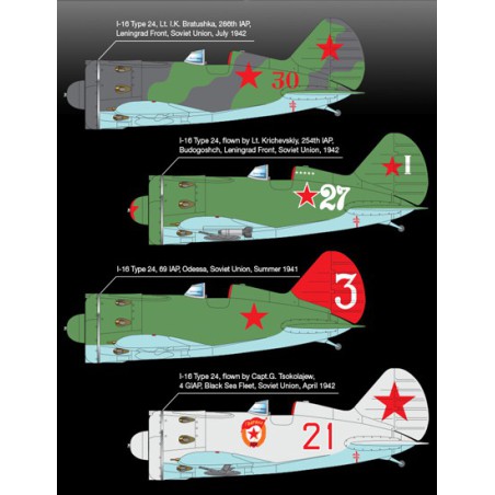 Maquette d'avion en plastique POLIKARPOV I-16 T.24 1/48