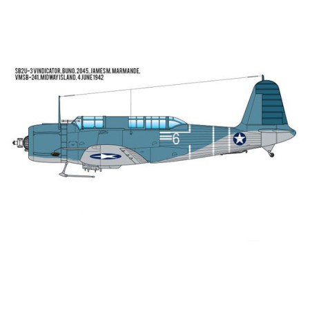 Maquette d'avion en plastique SB2U-3 Vindicator 1/48