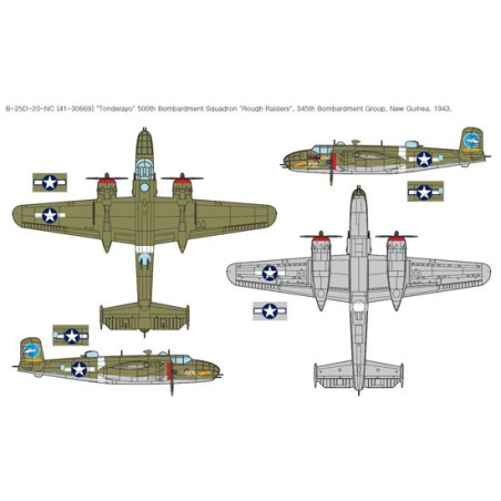 USAAF plastic plane model B-25D Pacific th. 1/48 | Scientific-MHD