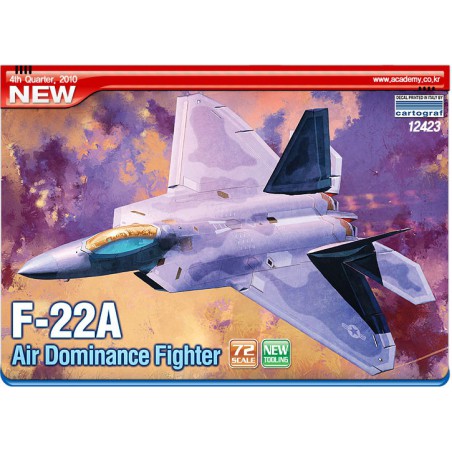 Maquette d'avion en plastique F-22A Air DominanceFighter1/72