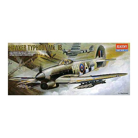 Maquette d'avion en plastique Hawker Typhoon IB 1/72