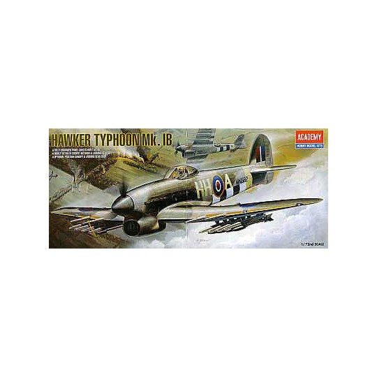 Maquette d'avion en plastique Hawker Typhoon IB 1/72