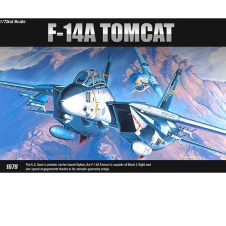 Maquette d'avion en plastique F-14A Tomcat 1/72 (ex1679)