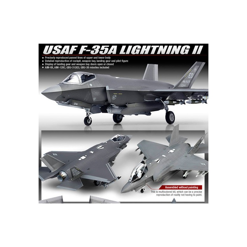 Maquette d'avion en plastique F-35A Lightning II MCP 1/72 Maquette d'avion en plastique F-35A Lightning II MCP 1/72