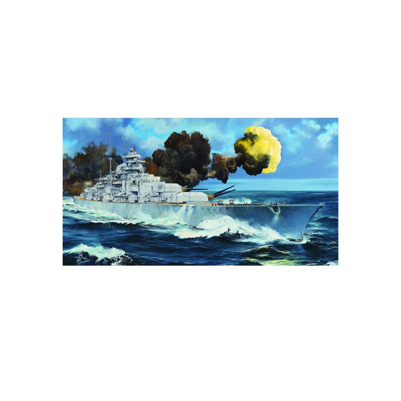 Maquette de Bateau en plastique GERMAN BISMARCK BATTLESHIP