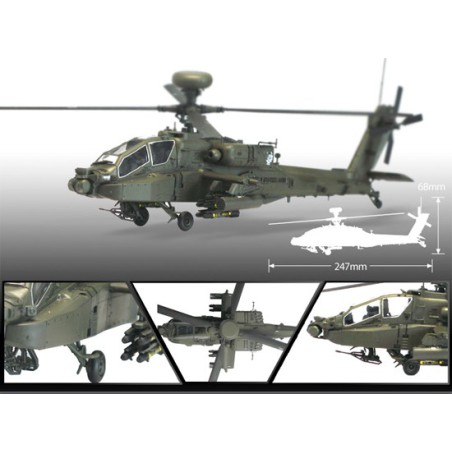 Plastic helicopter model AH-64D Block II Apache 1/72 | Scientific-MHD