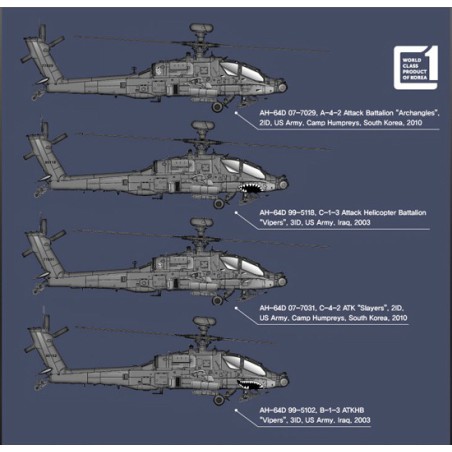 Kunststoffhubschraubermodell AH-64D Block II Apache 1/72 | Scientific-MHD