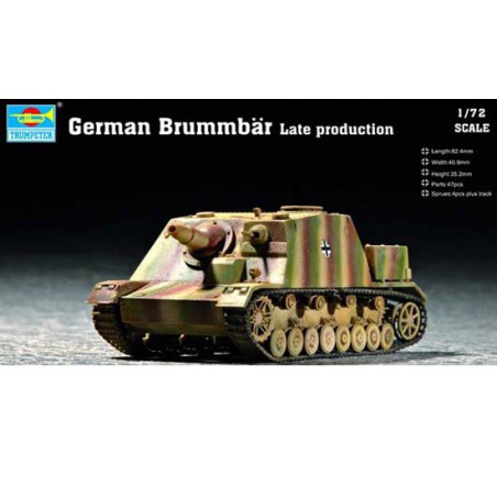 Plastic tank model German Brummbar Late Production | Scientific-MHD