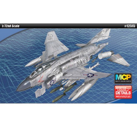 Kunststoffebene Modell F-4J Phantom Sau-Zeit MCP 1/72 | Scientific-MHD