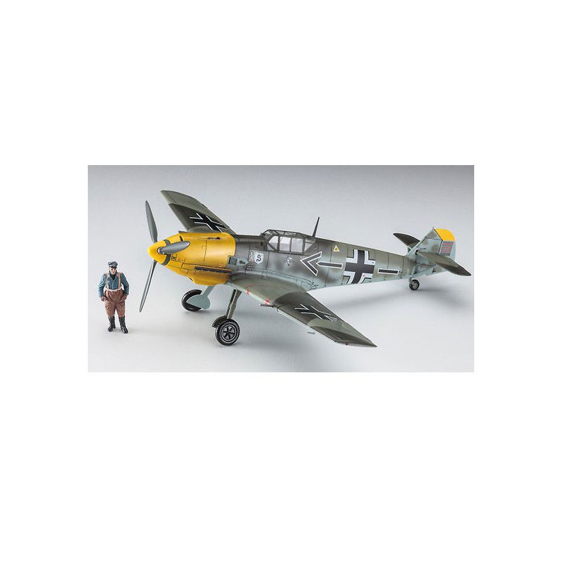 Maquette d'avion en plastique Bf109E-4/N « Galland » w/figure 1/48