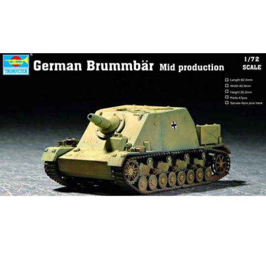 Maquette de Char en plastique GERMAN BRUMMBAR MID PRODUCTION