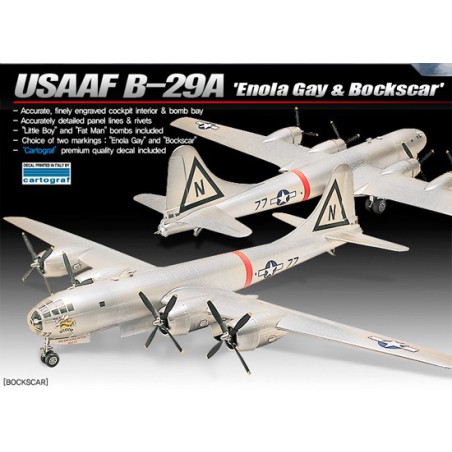 B-29A plastic plane model Enolagay & Bockscar 1/72 | Scientific-MHD