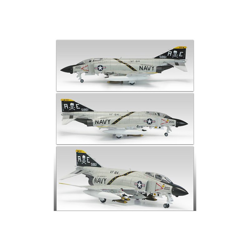 Maquette d'avion en plastique USN F-4j Phantom 1/72 Maquette d'avion en plastique USN F-4j Phantom 1/72