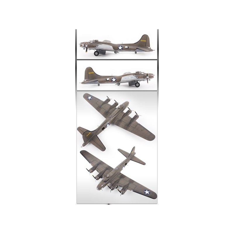 Maquette d'avion en plastique B-17E Pacific Theather 1/72