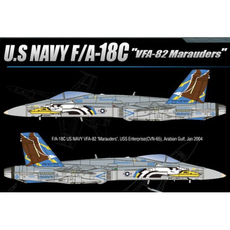 Maquette d'avion en plastique F/A-18C VFA-82 Marauders 1/72