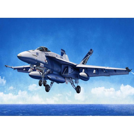 Maquette d'avion en plastique USN F/A-18E VFA-143 1/72