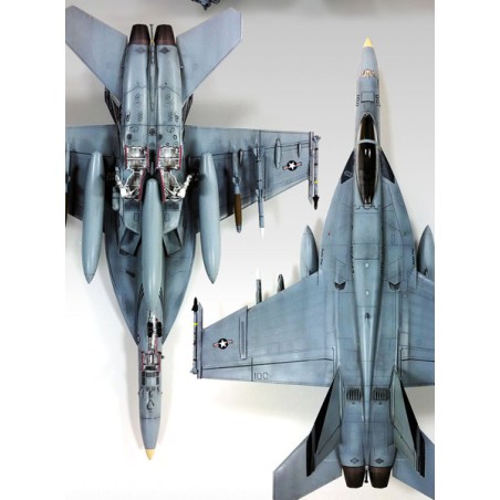 Maquette d'avion en plastique USN F/A-18E VFA-143 1/72