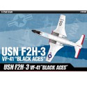 USN F2H-3 Kunststoffebene Modell schwarze Asse 1/48 | Scientific-MHD