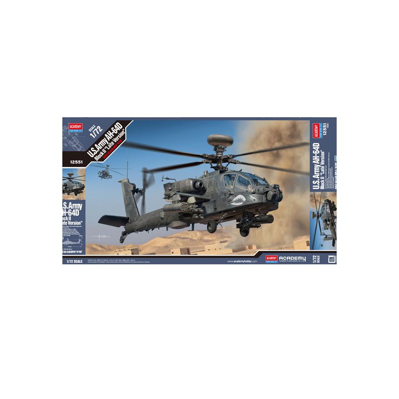 Maquette d'hélicoptère en plastique AH-64D Block II 1/72