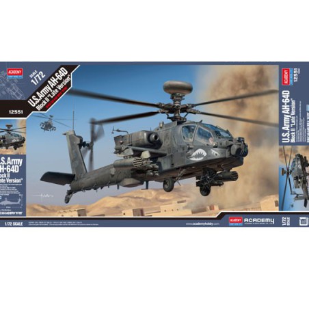 Maquette d'hélicoptère en plastique AH-64D Block II 1/72