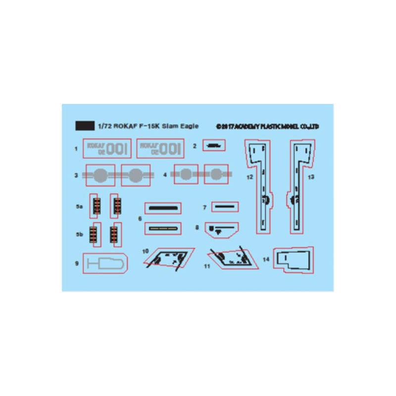 Maquette d'avion en plastique F-15K ROCAF1/72