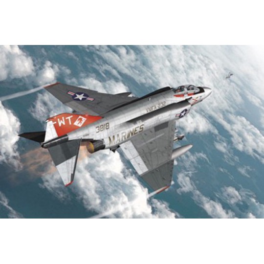 Maquette d'avion en plastique USMC F-4J Red Devils 1/72